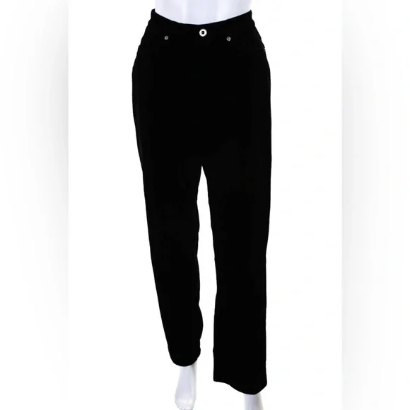 Cambio | Jeans | Cambio High Rise Straight Leg Black Velvet Jeans  display picture 1